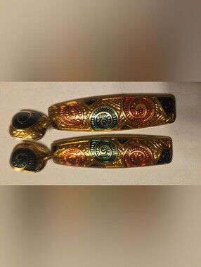 Vintage Edgar Berebi Nautilus Shell Earrings